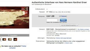 Luftdicht verpackt und mit begelegtem und geweihten Rosenkranz: Groers authentische Unterhose